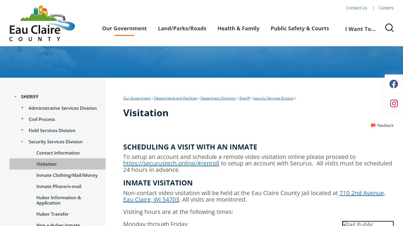 Visitation | Eau Claire County